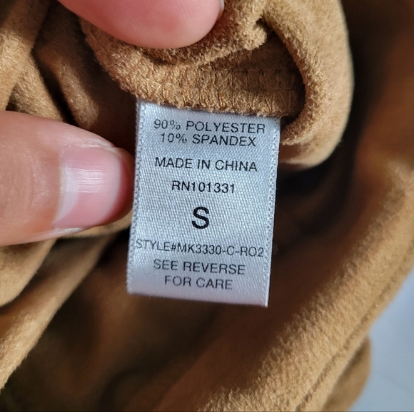 Charlotte Russe Brown Lace Up Tie Front Soft Staple Piece Mini Skirt - Picture 7 of 9